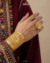 Handcrafted Floral Jali Bangle Set - Zeesy Jewellery