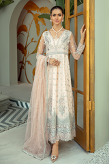 Por Epoque Foris By Imrozia Serene Unstitched 3 Piece Formals SuitI-137 Powder Pink Amour