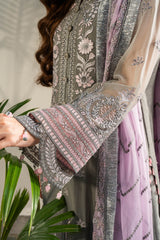 Noor Jahan By Imrozia Unstitched 3 Piece Luxury Chiffon Suit-I-200 Noor