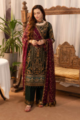 Noor Jahan By Imrozia Unstitched 3 Piece Luxury Chiffon Suit-I-204 Mehak
