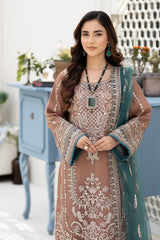 Baad e Saba By Imrozia Serene Stitched 3 Piece Formals Suit-IP-49 Nayab