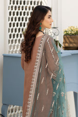 Baad e Saba By Imrozia Serene Stitched 3 Piece Formals Suit-IP-49 Nayab