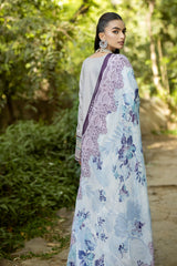 Jaan-E-Adaa By Imrozia Serene Unstitched 3 Piece Luxury Emb Lawn Suit-IPL - 08 Nawazish