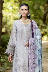Jaan-E-Adaa By Imrozia Serene Unstitched 3 Piece Luxury Emb Lawn Suit-IPL - 08 Nawazish
