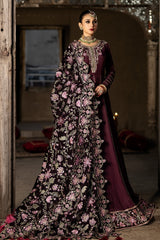 Imrozia Serene Velvet Shawl Suit-ISS - 08