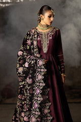 Imrozia Serene Velvet Shawl Suit-ISS - 08