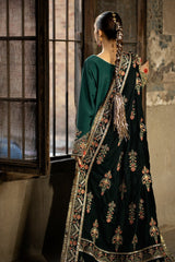 Imrozia Serene Velvet Shawl Suit-ISS - 06