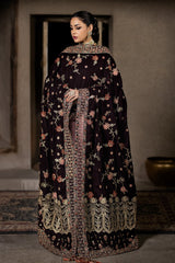 Imrozia Serene Velvet Shawl Suit-ISS - 02