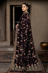 Imrozia Serene Velvet Shawl Suit-ISS - 02