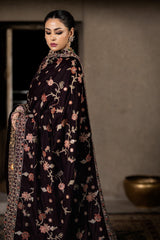 Imrozia Serene Velvet Shawl Suit-ISS - 02