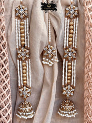 Made For Her-Aizah Khan Earrings & Tikka Set - LA1059