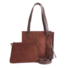 SUEDE CHOCO BAG - Bag X