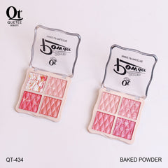 Quetee Beauty Matte Blusher Powder 4in1 Colors