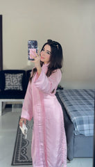 Zauk Stitched 2 Piece Collection-Misty Rose