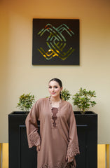 Day to Slay By Mashrib Stitched 2 Piece Summer Collection'2025-Desert Gold