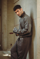 Asim Jofa Western Wear Ajwpt-01 Unisex Collared Sweatshirt 1 Pc