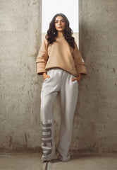 Asim Jofa Western Wear Ajwpt-04 Unisex Oversized Drop Shoulder T-Shirt 1 Pc