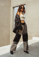 Asim Jofa Western Wear Ajwpb-03 Unisex Three Toned Twill Pants 1 Pc