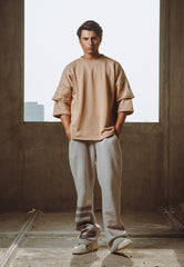 Asim Jofa Western Wear Ajwpb-01 Unisex Wide Leg Sweatpants 1 Pc