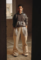 Asim Jofa Western Wear Ajwpb-04 Unisex Wide-Leg Embroidered Sweatpants 1 Pc