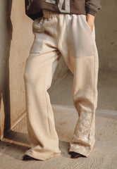 Asim Jofa Western Wear Ajwpb-04 Unisex Wide-Leg Embroidered Sweatpants 1 Pc