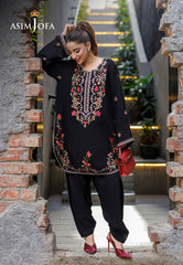 Asim Jofa Stitched 2 Piece Basic Pret - Saboor Edit Suit-AJPB-303