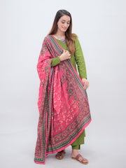 Tng By Md Odhni Collection-Manzil Silk Odhni (Hot Pink)