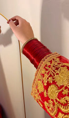 Urban Cut 3 Piece Laurex Embroidered Angrakha Suit- Linned