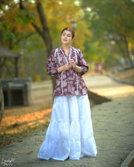 Urban Cut Printed Cotton Shirt for Women – Floral Everyday Wear