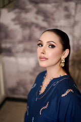 Day to Slay By Mashrib Stitched 2 Piece Summer Collection'2025-Midnight Wave