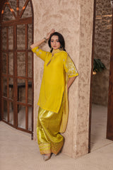 Madiha Gohar Stitched 3 Piece Eid Festive Suit-ZARMEEN-Farshi Shalwar