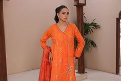 Madiha Gohar Stitched 3 Piece Eid Festive Suit-RANGREZ-Angrakha