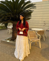 Urban Cut Embroidered Flowy Kurti Top