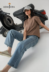 Asim Jofa Western Men & Women Ajwde-01 Denim Jeans 1 Pc