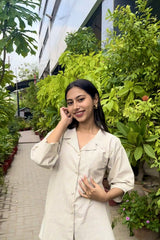 Urban Cut Women's Striped Cotton Co-Ord Set | Casual 2-Piece Outfit