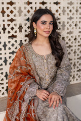 Meeras By Imrozia Serene Unstitched 3 Piece Luxury Formals Suit-I-227 MISR