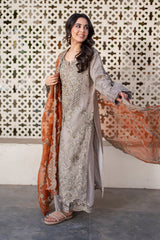 Meeras By Imrozia Serene Unstitched 3 Piece Luxury Formals Suit-I-227 MISR