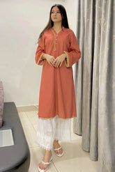 1 Piece Fringe laces Stitched Shirt - 100% Cotton Urban Cut