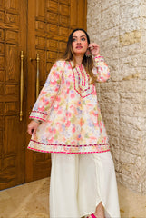 Urban Cut Embellished Cotton 1-Piece Shirt-C0297