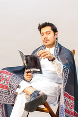 Tng By Md-Ajrak Mosaic Odhni | Black | Men