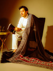 Tng By Md-Ajrak Mosaic Odhni | Black | Men