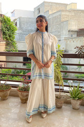 Urban Cut Stitched 2 Piece Cotton Embellished Co-Ord Set with DHAKA PANT