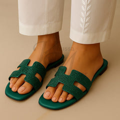 "Khussa Master Hermes style slipper with soft sole"