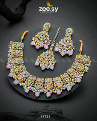 Amaryllis Necklace Mint Pink - Zeesy Jewellery
