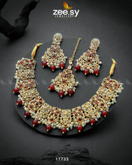 Amaryllis Necklace Red - Zeesy Jewellery