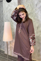 Urban Cut Stitched Co Ords Emb Suit-C0274