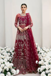 La More Unstitched 3 Piece Wedding Collection-Radiant ruby