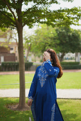 Mehr'e Eid By Qariney Stitched 2 Piece Lawn Collection'2025-Serene Blue