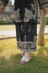 Mehr'e Eid By Qariney Stitched 2 Piece Lawn Collection'2025-Black Aura