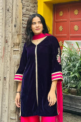 Urban Cut Stitched Co Ords Velvet-C0229